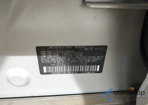 2011 Subaru Impreza Wrx из США, поврежденный, VIN JF1GV7E63BG509764